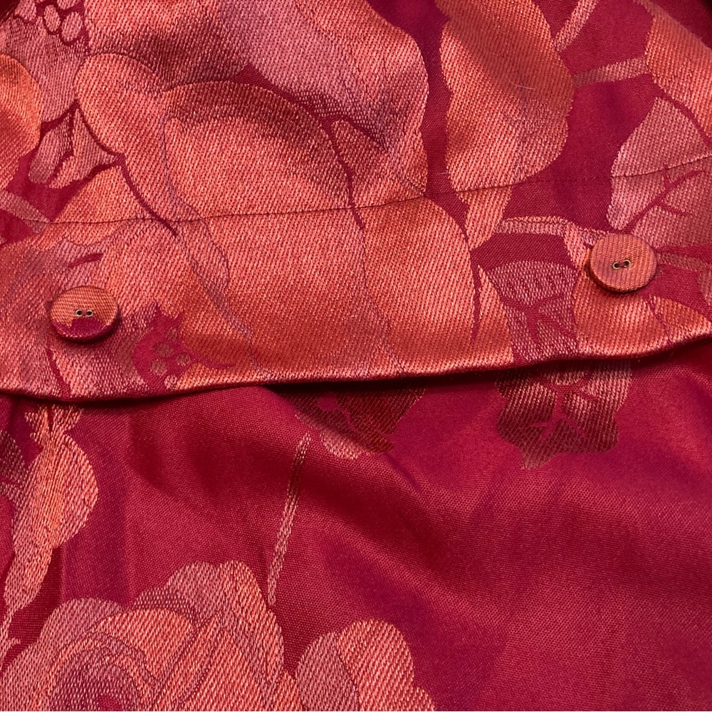 Court of Versailles King Size Red Floral Duvet Cover - Picture 2 of 7